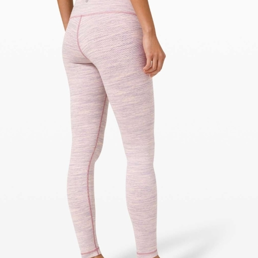 Lululemon Wunder under Pink Heathered Leggings 25"